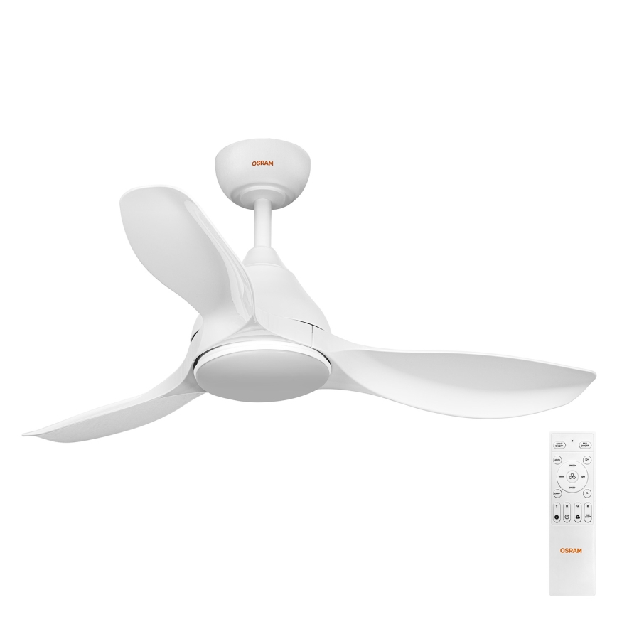 Osram - LED RGB ανεμιστήρας οροφής με ρύθμιση φωτεινότητας NORDES LED/18W/230V 3000-6500K + τηλεχειριστήριο