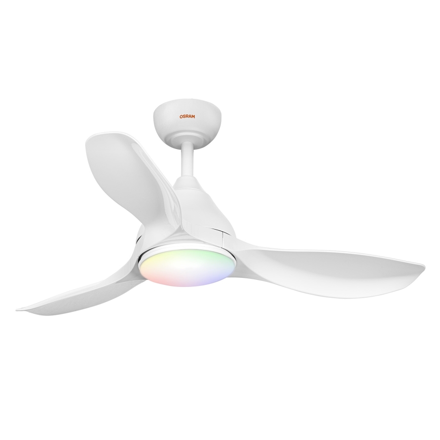 Osram - LED RGB ανεμιστήρας οροφής με ρύθμιση φωτεινότητας NORDES LED/18W/230V 3000-6500K + τηλεχειριστήριο