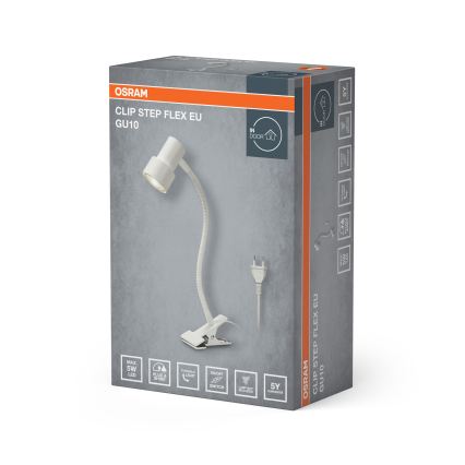 Osram - Λάμπα με κλιπ CLIP STEP FLEX 1xGU10/5W/230V λευκή