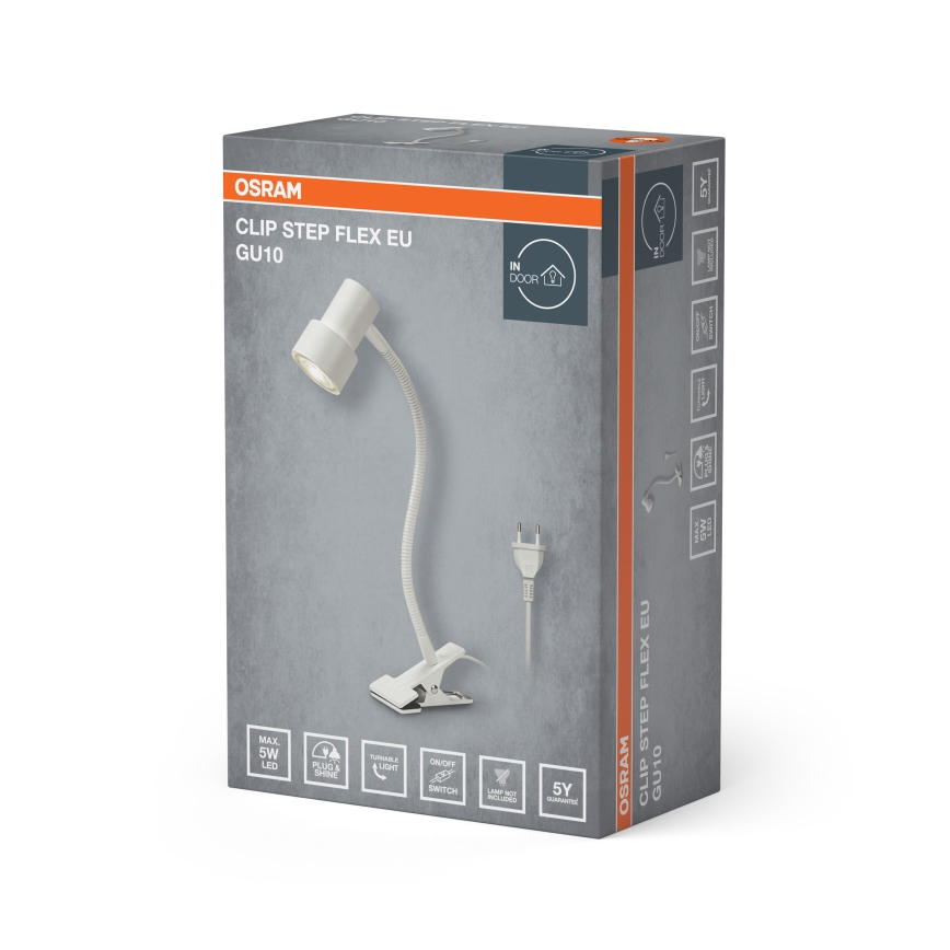 Osram - Λάμπα με κλιπ CLIP STEP FLEX 1xGU10/5W/230V λευκή