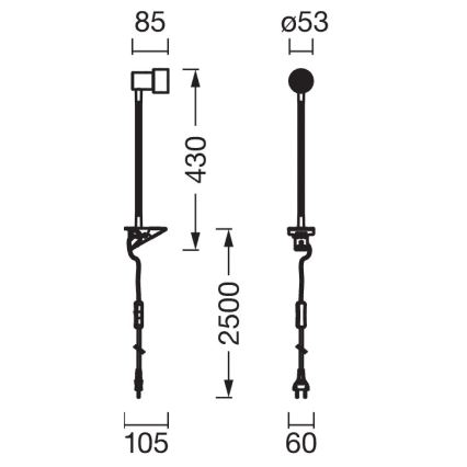 Osram - Λάμπα με κλιπ CLIP STEP FLEX 1xGU10/5W/230V λευκή