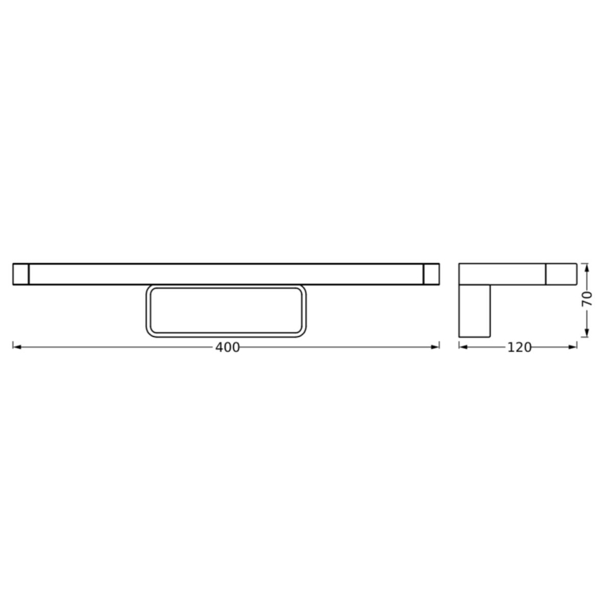 Osram - Φωτιστικό LED για καθρέφτη μπάνιου DISC BAR LED/7W/230V 3000/4000K 40 cm IP44 γυαλιστερό χρώμιο