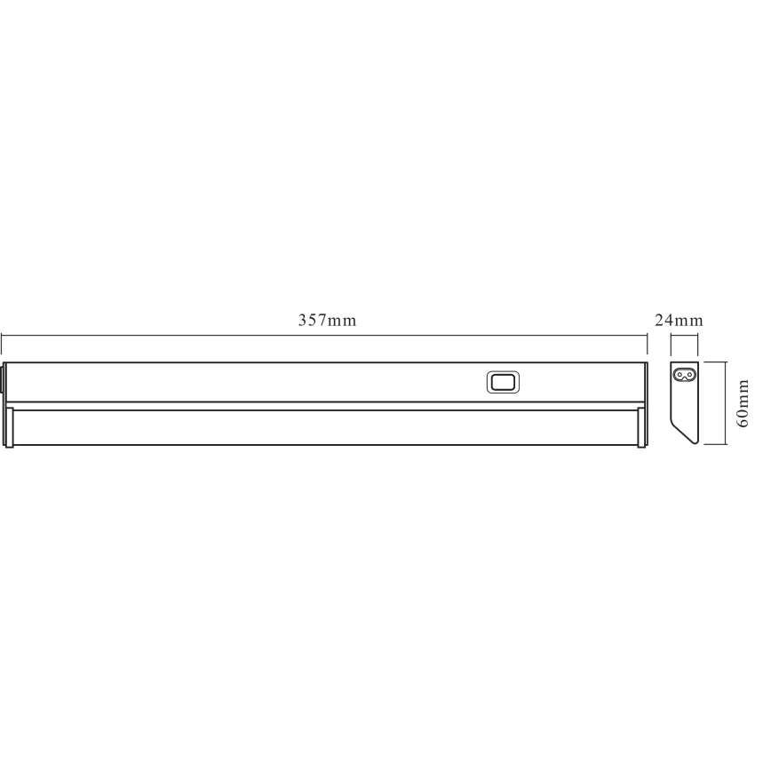 Osram - Φωτιστικό LED κάτω από ντουλάπι LINEAR LED/6W/230V 3000K 35,7 cm ασημί