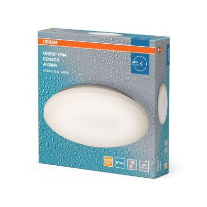 Osram - LED φωτιστικό οροφής για μπάνιο με αισθητήρα κίνησης και λυκόφωτος ORBIS LED/25W/230V IP44