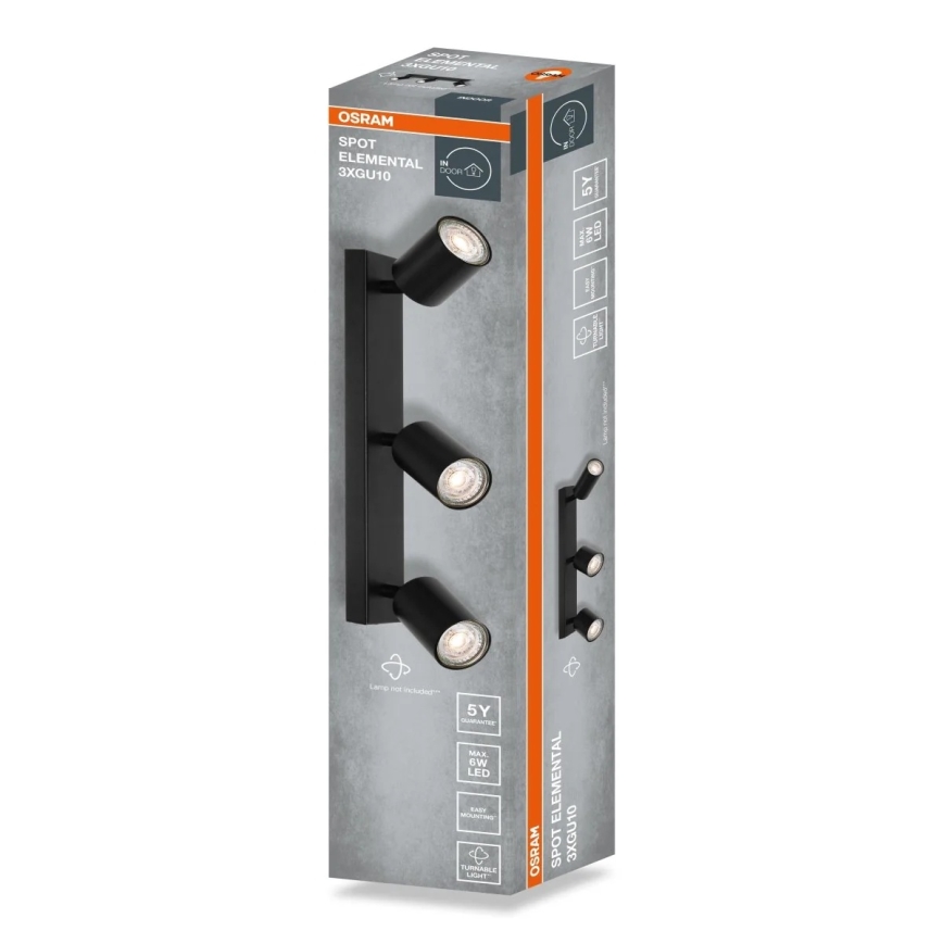 Osram - Φωτιστικό σποτ ELEMENTAL 3xGU10/6W/230V