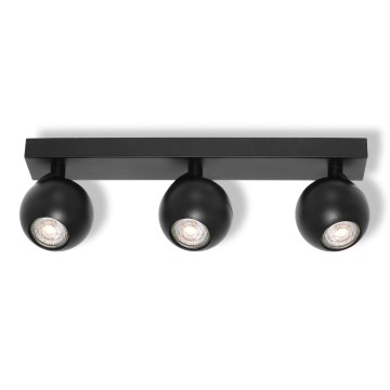 Osram - Φωτιστικό σποτ SPOT SPHERAL 3xGU10/6W/230V μαύρο