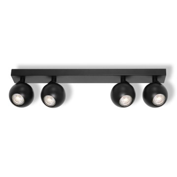 Osram - Φωτιστικό σποτ SPOT SPHERAL 4xGU10/6W/230V μαύρο