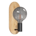Osram - Φωτιστικό τοίχου DECOR WOOD 1xE27/8W/230V ξύλο καουτσούκ