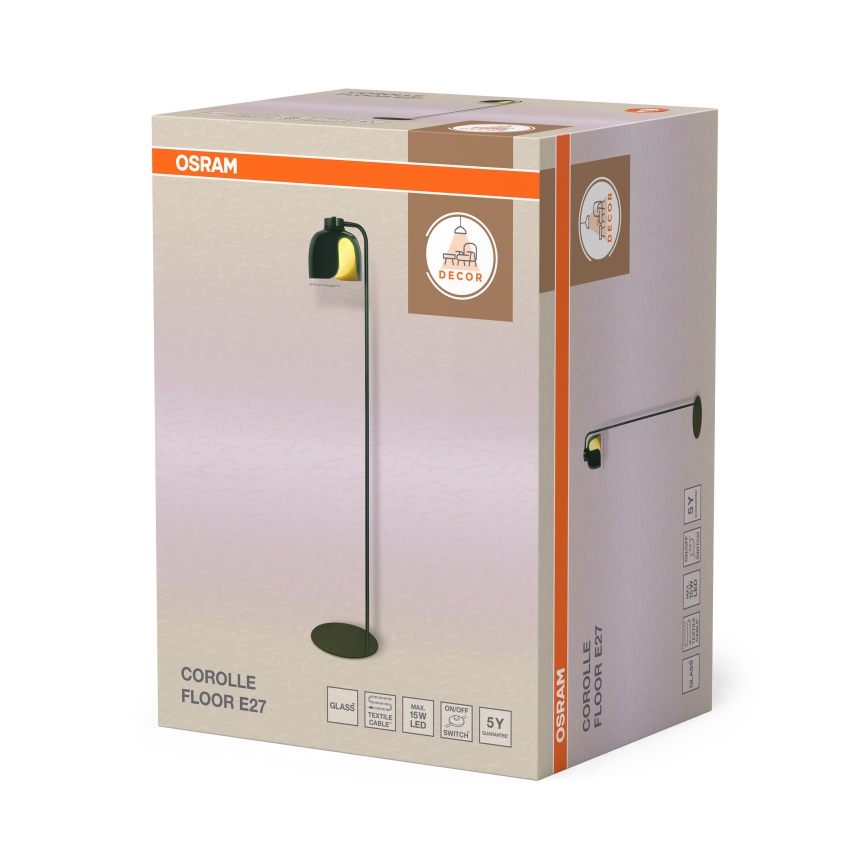 Osram - Φωτιστικό δαπέδου DECOR COROLLE 1xE27/15W/230V πράσινο