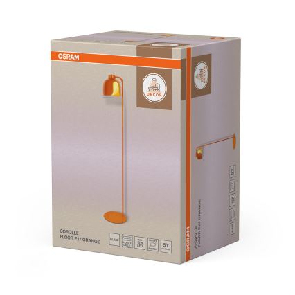 Osram - Φωτιστικό δαπέδου DECOR COROLLE 1xE27/15W/230V πορτοκαλί