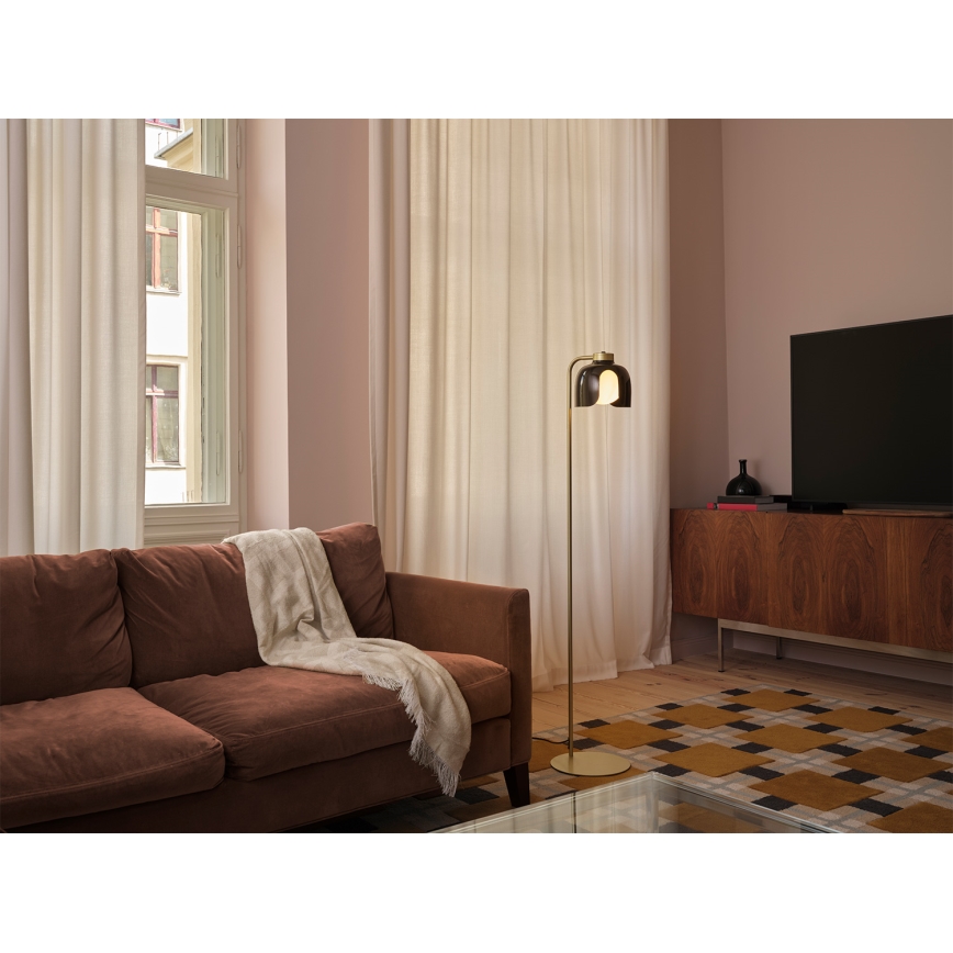 Osram - Φωτιστικό δαπέδου DECOR COROLLE 1xE27/15W/230V μαύρο/χρυσό