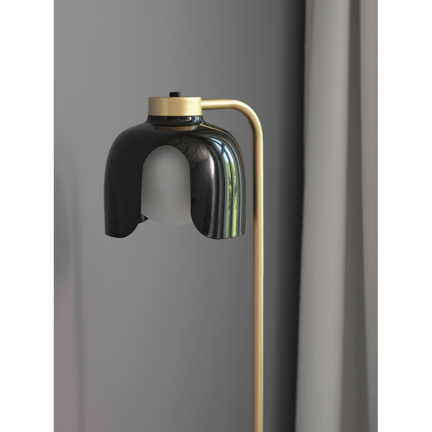 Osram - Φωτιστικό δαπέδου DECOR COROLLE 1xE27/15W/230V μαύρο/χρυσό