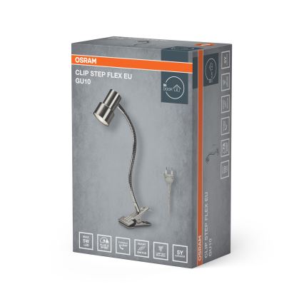 Osram - Φωτιστικό με κλιπ CLIP STEP FLEX 1xGU10/5W/230V ματ χρώμιο