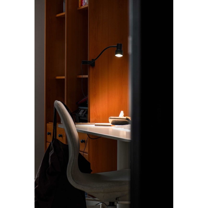 Osram - Φωτιστικό με κλιπ CLIP STEP FLEX 1xGU10/5W/230V μαύρο