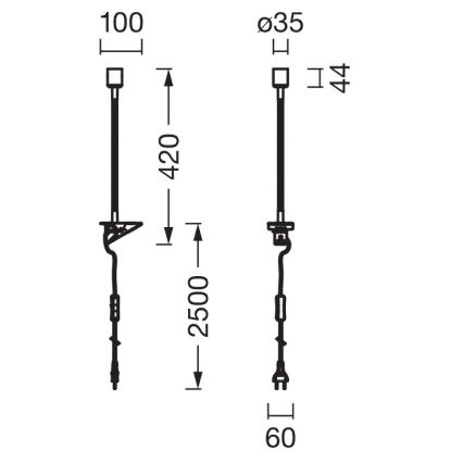 Osram - Φωτιστικό με κλιπ CLIP TUBE FLEX 1xGU10/5W/230V μαύρο