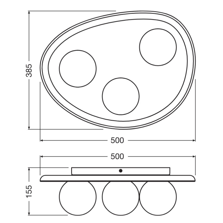 Osram - Φωτιστικό οροφής ACACIA NEST 3xG9/5W/230V από ακακία