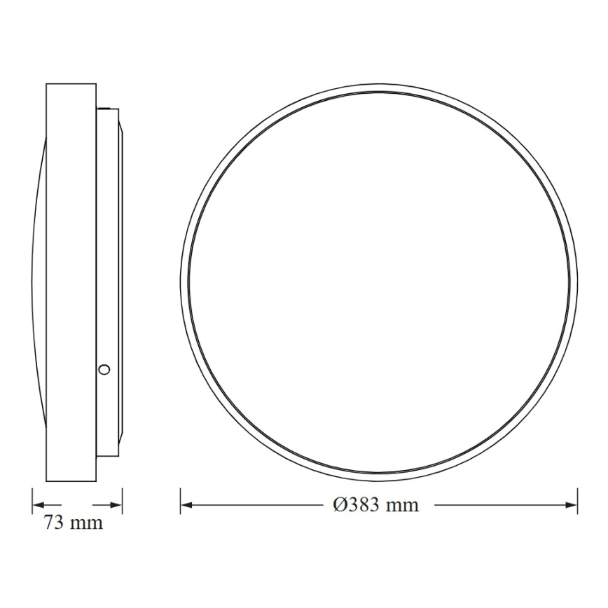 Osram - Φωτιστικό οροφής CEILING LUXO LED/24W/230V, διάμ. 38 εκ., χρυσό