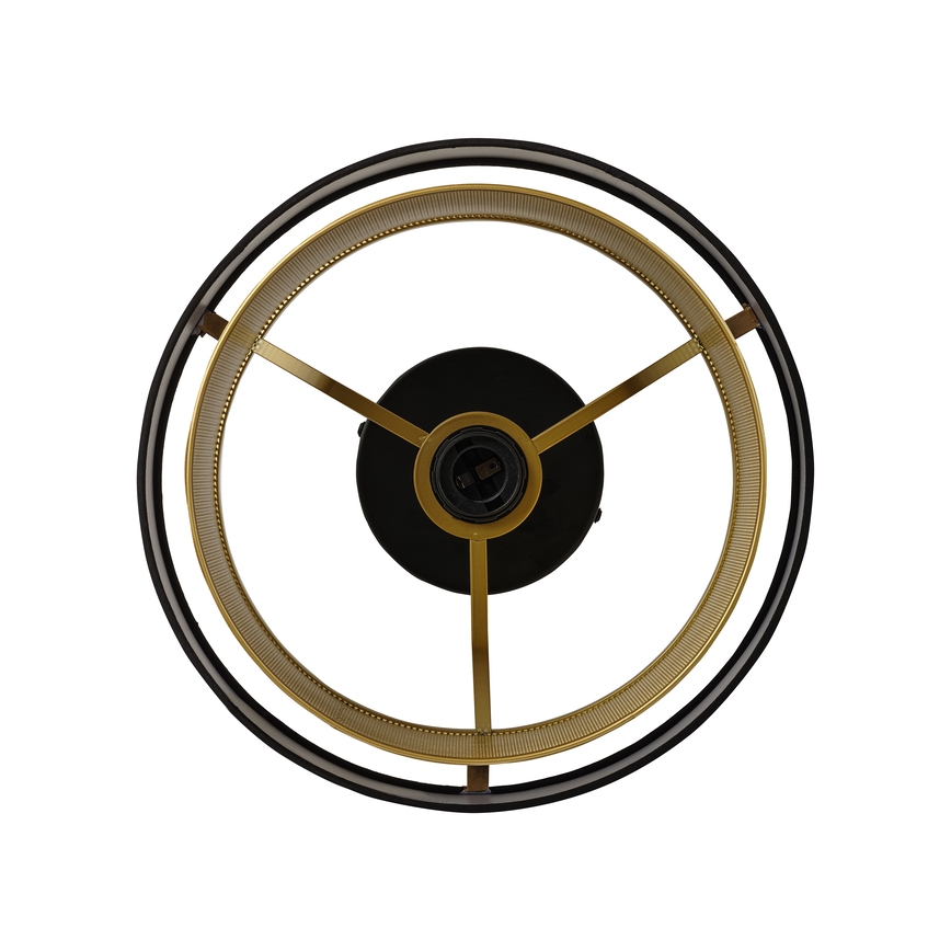 Osram - Φωτιστικό οροφής DECOR HORNET 1xE27/10W/230V Ø 30 cm μαύρο/χρυσό