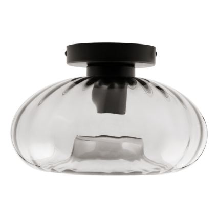 Osram - Φωτιστικό οροφής DECOR SMOKE 1xE27/12W/230V διάμ. 28 εκ. μαύρο/καπνιστό γκρι