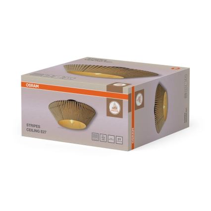 Osram - Φωτιστικό οροφής DECOR STRIPES 1xE27/10W/230V Ø 40,5 εκ. μπεζ