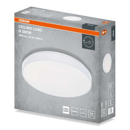 Osram - Φωτιστικό οροφής LED CEILING LUXO LED/24W/230V Ø 38 cm λευκό