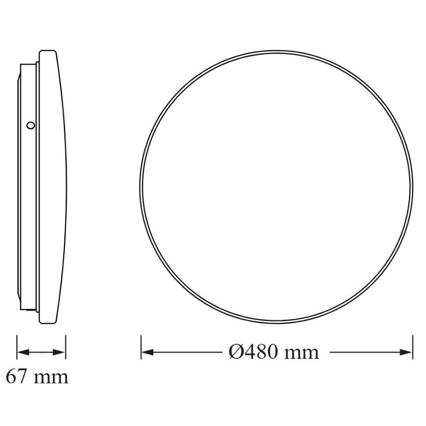 Osram - Φωτιστικό οροφής LED CEILING ROUND LED/36W/230V 6500K Ø 48 cm λευκό
