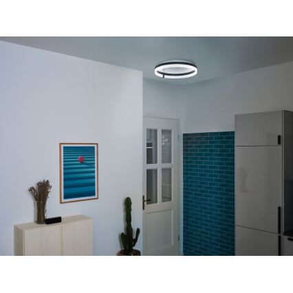 Osram - Φωτιστικό οροφής LED DECOR CIRCLE LED/32W/230V 3000/4000/6500K Ø 50 cm μαύρο/λευκό