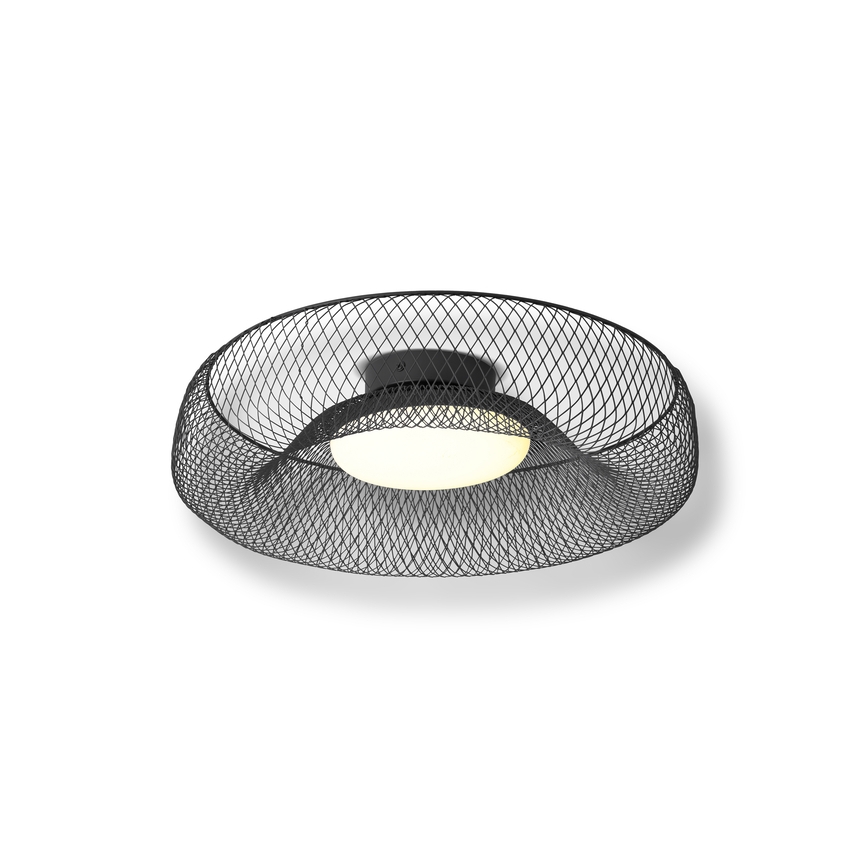 Osram - Φωτιστικό οροφής LED DECOR MESH LED/18,5W/230V διάμ. 30 cm μαύρο