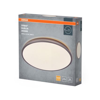 Osram - Φωτιστικό οροφής LED ORBIS DUBLIN LED/24W/230V Ø 39 cm ασημί