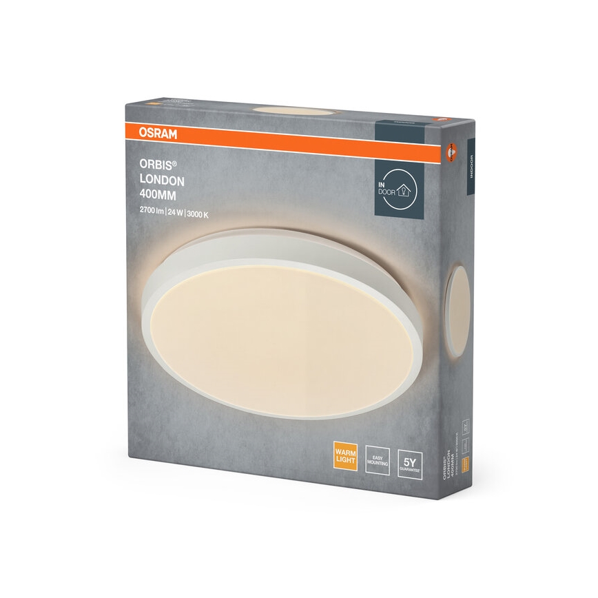 Osram - Φωτιστικό οροφής LED ORBIS LONDON LED/24W/230V Ø 39,5 cm λευκό