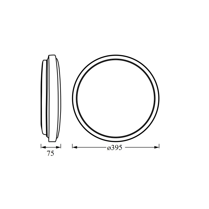 Osram - Φωτιστικό οροφής LED ORBIS LONDON LED/24W/230V Ø 39,5 cm λευκό