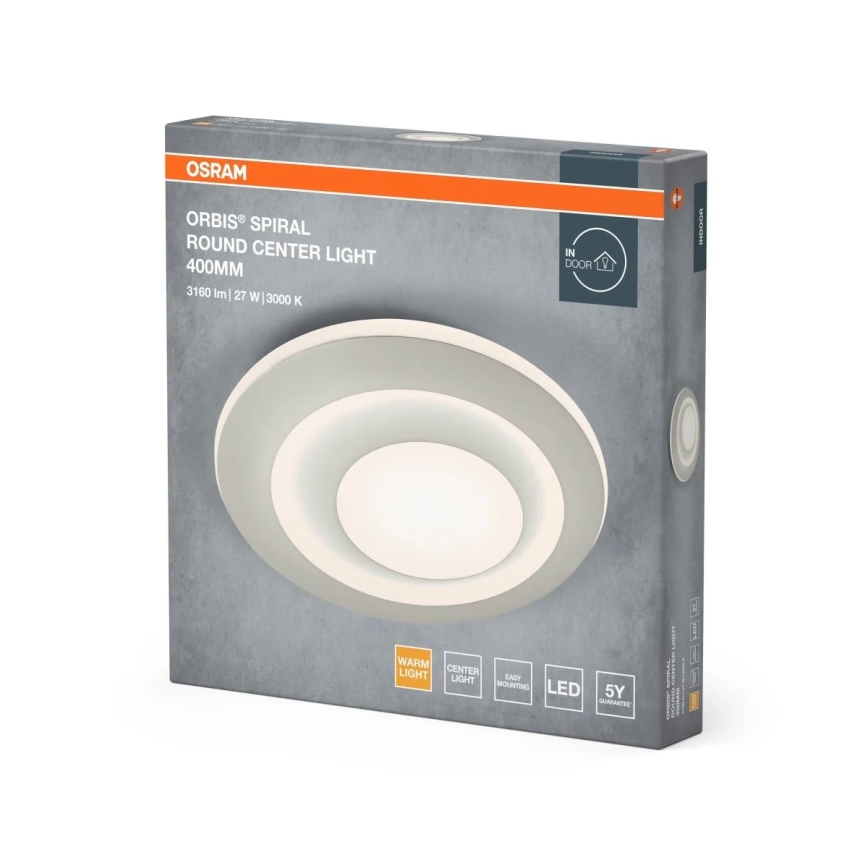 Osram - Φωτιστικό οροφής LED ORBIS SPIRAL LED/27W/230V Ø 40 cm λευκό