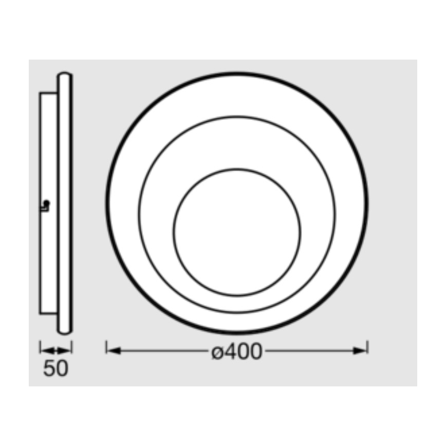 Osram - Φωτιστικό οροφής LED ORBIS SPIRAL LED/27W/230V Ø 40 cm λευκό