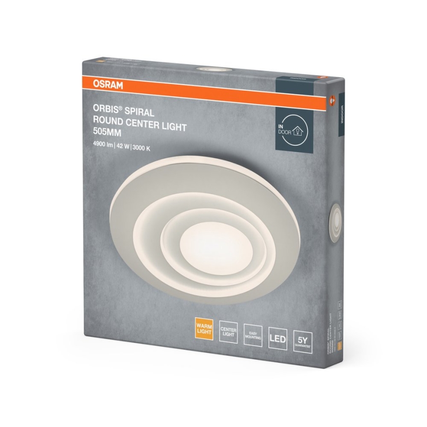 Osram - Φωτιστικό οροφής LED ORBIS SPIRAL LED/42W/230V Ø 50,5 cm, λευκό