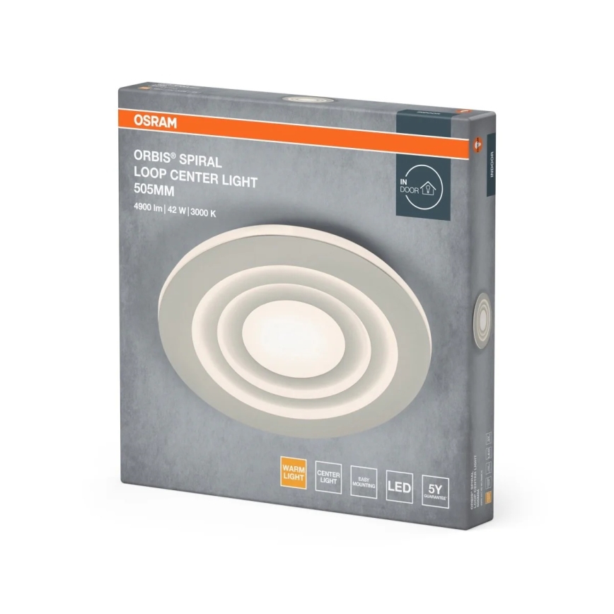 Osram - Φωτιστικό οροφής LED ORBIS SPIRAL LED/42W/230V Ø 50,5 cm λευκό