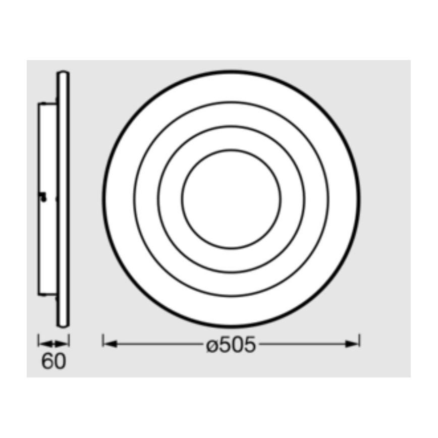 Osram - Φωτιστικό οροφής LED ORBIS SPIRAL LED/42W/230V Ø 50,5 cm λευκό