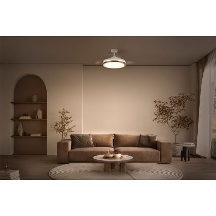 Osram - Φωτιστικό οροφής με ανεμιστήρα LED/66W/230V 3000/4000/6500K λευκό + τηλεχειριστήριο