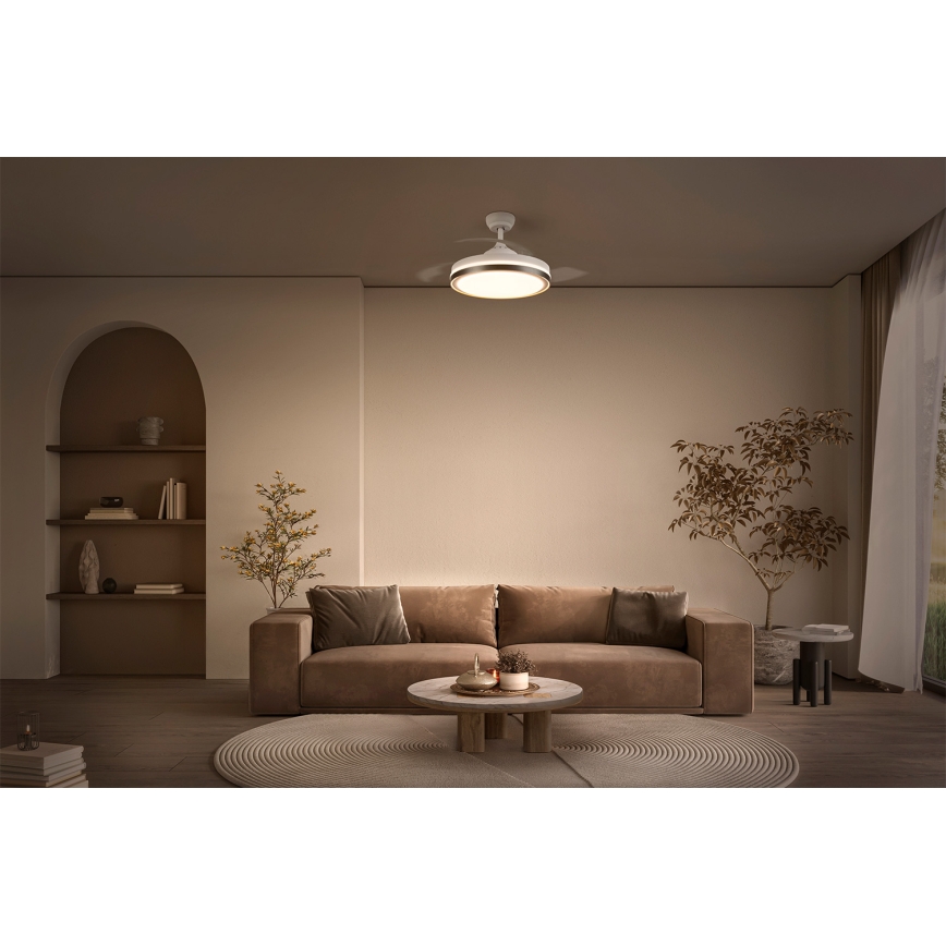 Osram - Φωτιστικό οροφής με ανεμιστήρα LED/66W/230V 3000/4000/6500K λευκό + τηλεχειριστήριο