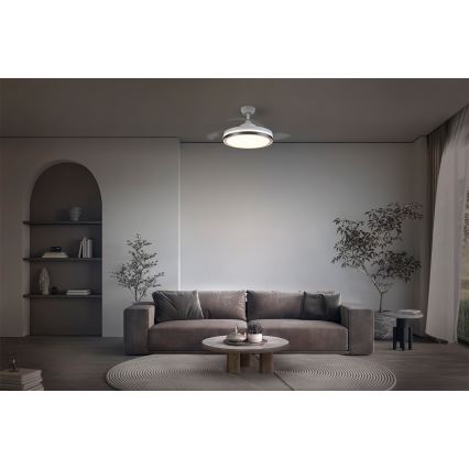 Osram - Φωτιστικό οροφής με ανεμιστήρα LED/66W/230V 3000/4000/6500K λευκό + τηλεχειριστήριο