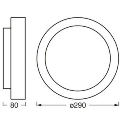 Osram - Φωτιστικό οροφής ORBIS MADRID 2xE27/10W/230V, Ø 29 cm, λευκό