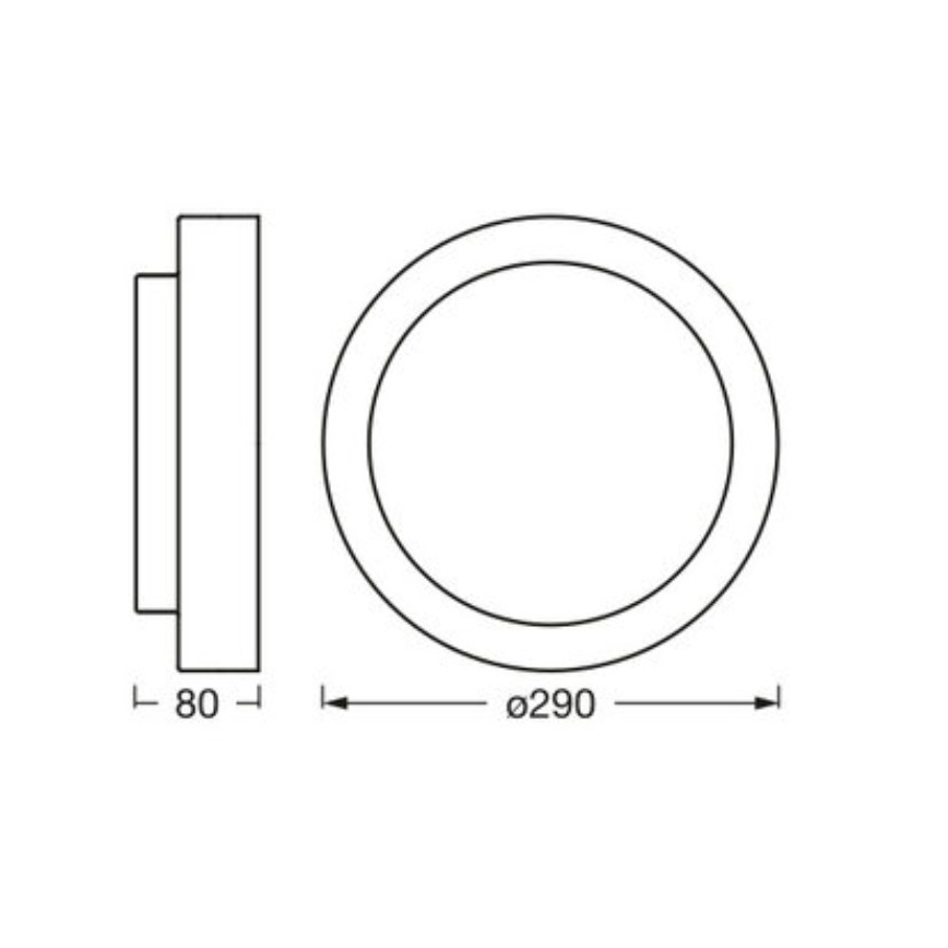 Osram - Φωτιστικό οροφής ORBIS MADRID 2xE27/10W/230V, Ø 29 cm, λευκό