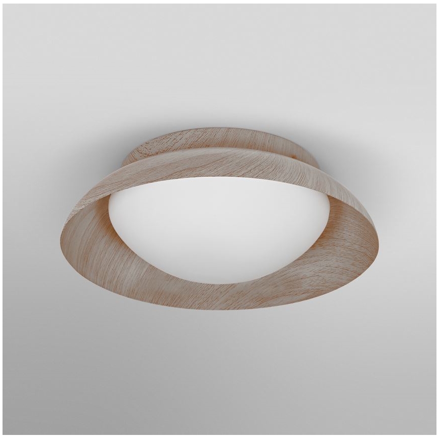 Osram - Φωτιστικό οροφής ORBIS MILAN 2xE27/10W/230V Ø 30,5 εκ. απομίμηση ξύλου