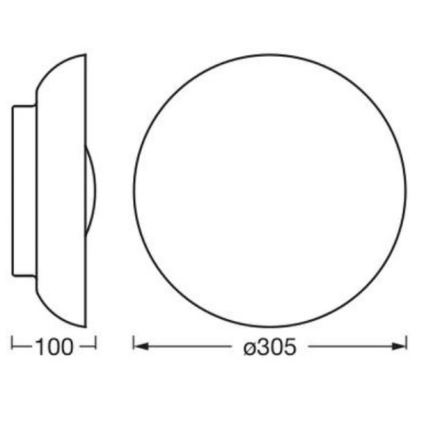 Osram - Φωτιστικό οροφής ORBIS MILAN 2xE27/10W/230V Ø 30,5 εκ. καφέ