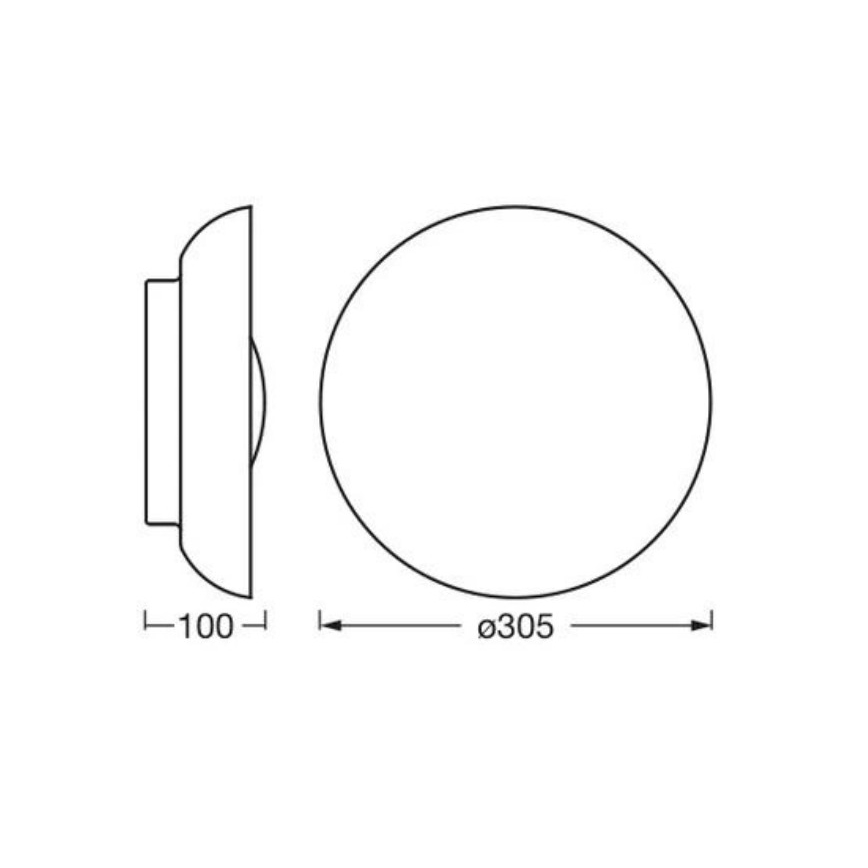 Osram - Φωτιστικό οροφής ORBIS MILAN 2xE27/10W/230V Ø 30,5 εκ. καφέ