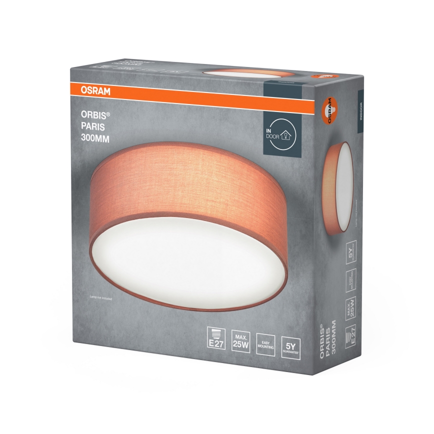 Osram - Φωτιστικό οροφής ORBIS PARIS 1xE27/25W/230V Ø 30 εκ. καφέ