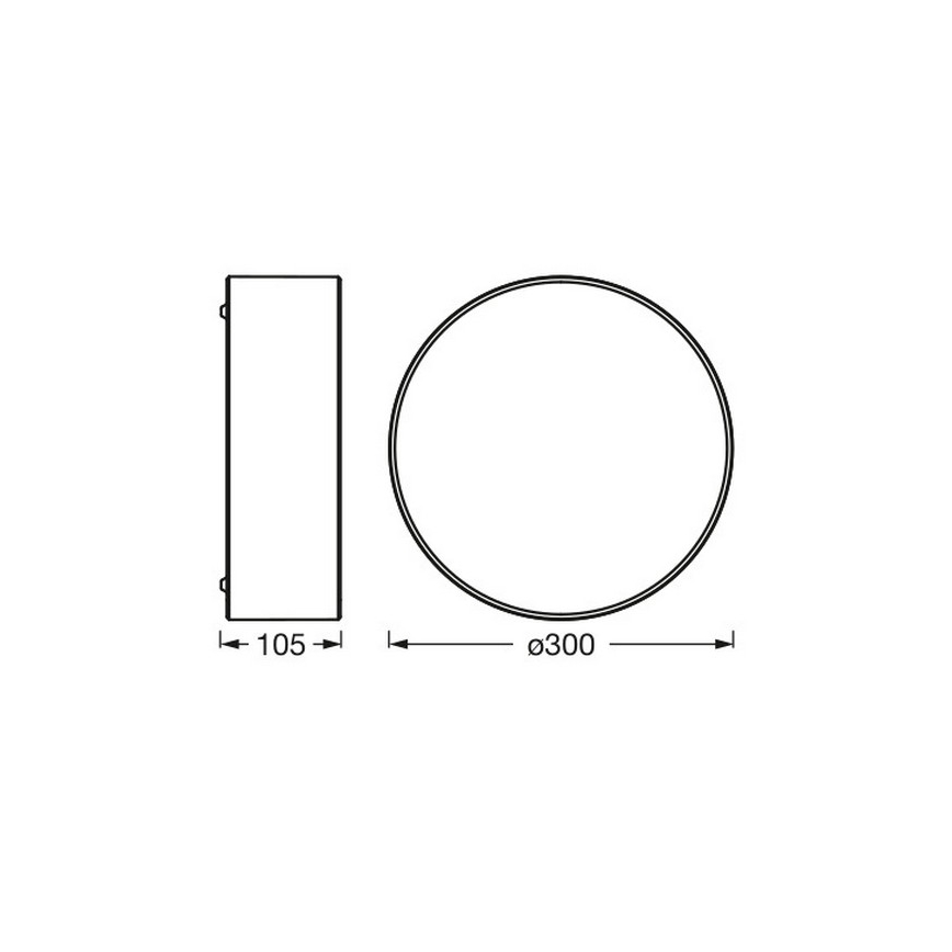 Osram - Φωτιστικό οροφής ORBIS PARIS 1xE27/25W/230V Ø 30 εκ. καφέ
