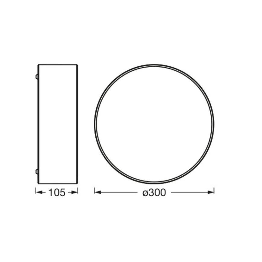 Osram - Φωτιστικό οροφής ORBIS PARIS 1xE27/25W/230V Ø 30 εκ. σε κρεμ απόχρωση