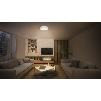 Osram - Φωτιστικό οροφής ORBIS PARIS 2xE27/25W/230V διάμ. 40 cm λευκό