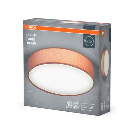 Osram - Φωτιστικό οροφής ORBIS PARIS 2xE27/25W/230V Ø 40 cm καφέ