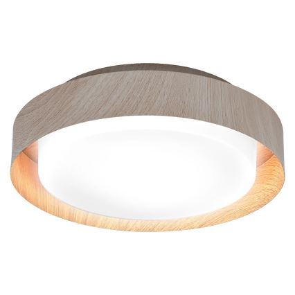 Osram - Φωτιστικό οροφής ORBIS MADRID 2xE27/10W/230V Ø 29 cm φινίρισμα απομίμησης ξύλου